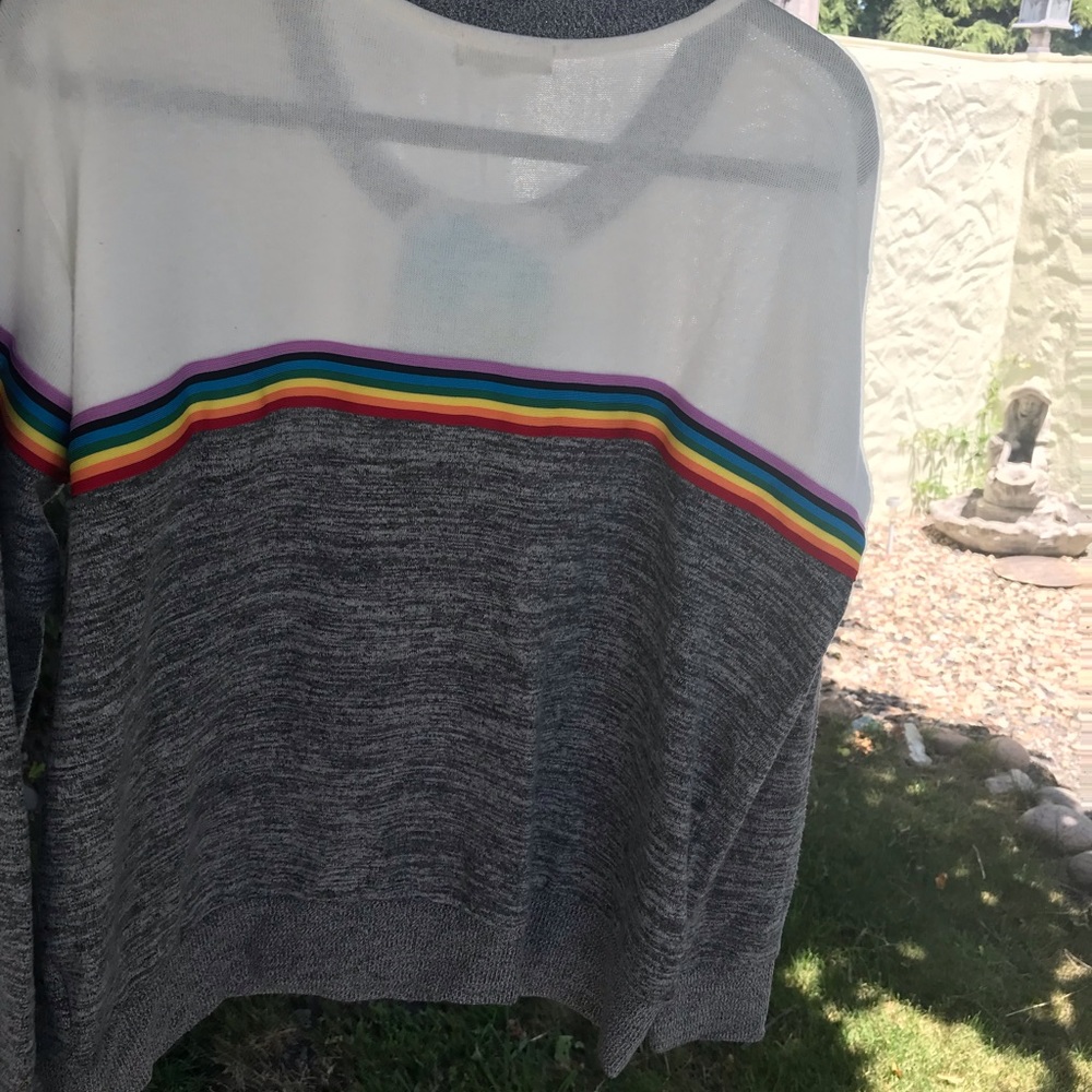 Inspired Hearts Rainbow Sweater, NWT, XL - Picture 8 of 8